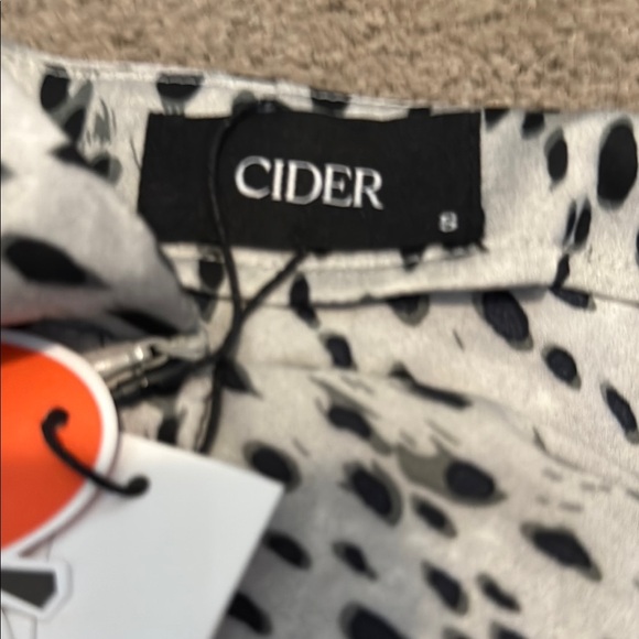 Cider Black and Silver Animal Print Skirt - Picture 3 of 6